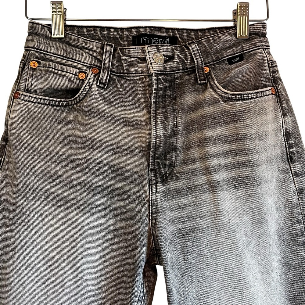 Mavi Savannah high rise straight cropped grey denim jeans 25 excellent condition - Picture 4 of 15